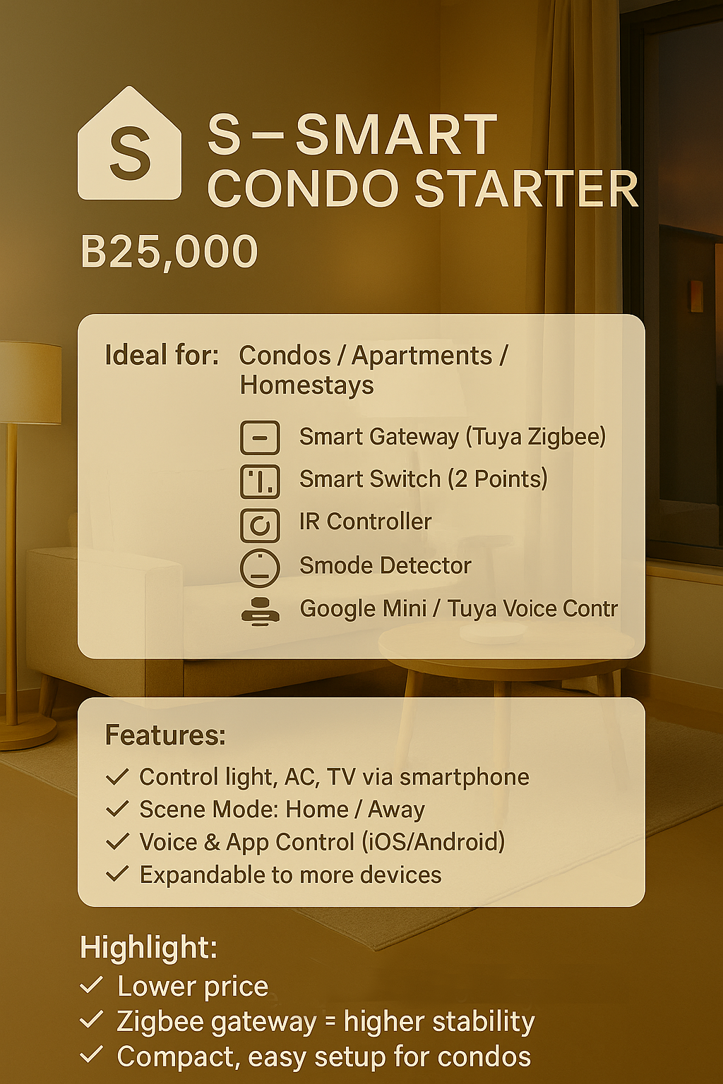 S – CONDOMINIO INTELIGENTE DE INICIO